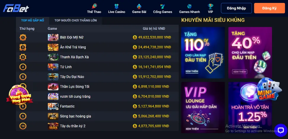 Ưu đãi chào mừng thành viên mới chơi Bắn Cá win98